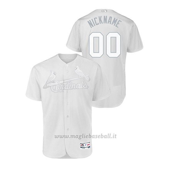 Maglia Baseball Uomo St. Louis Cardinals Personalizzate 2019 Players Weekend Autentico Bianco